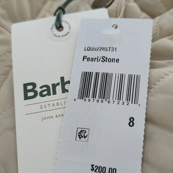 Barbour Women's Beige Quilted Utility Jacket - Picture 8 of 8